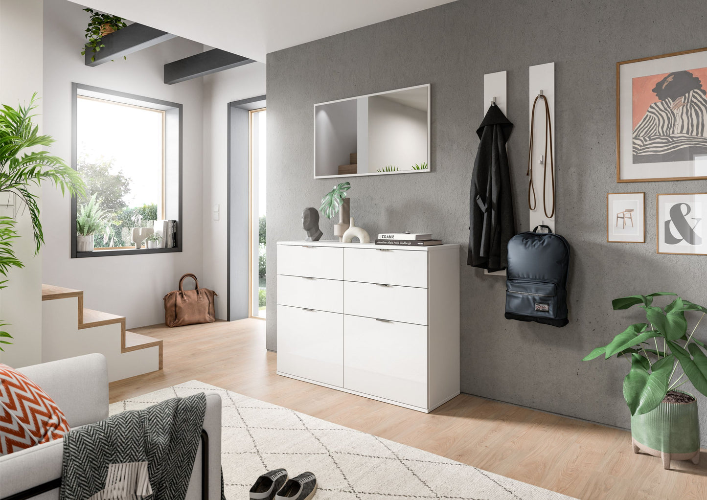 Homes & Jones Spiegel 92 cm breit, Garderobenspiegel für jeden Raum geeignet