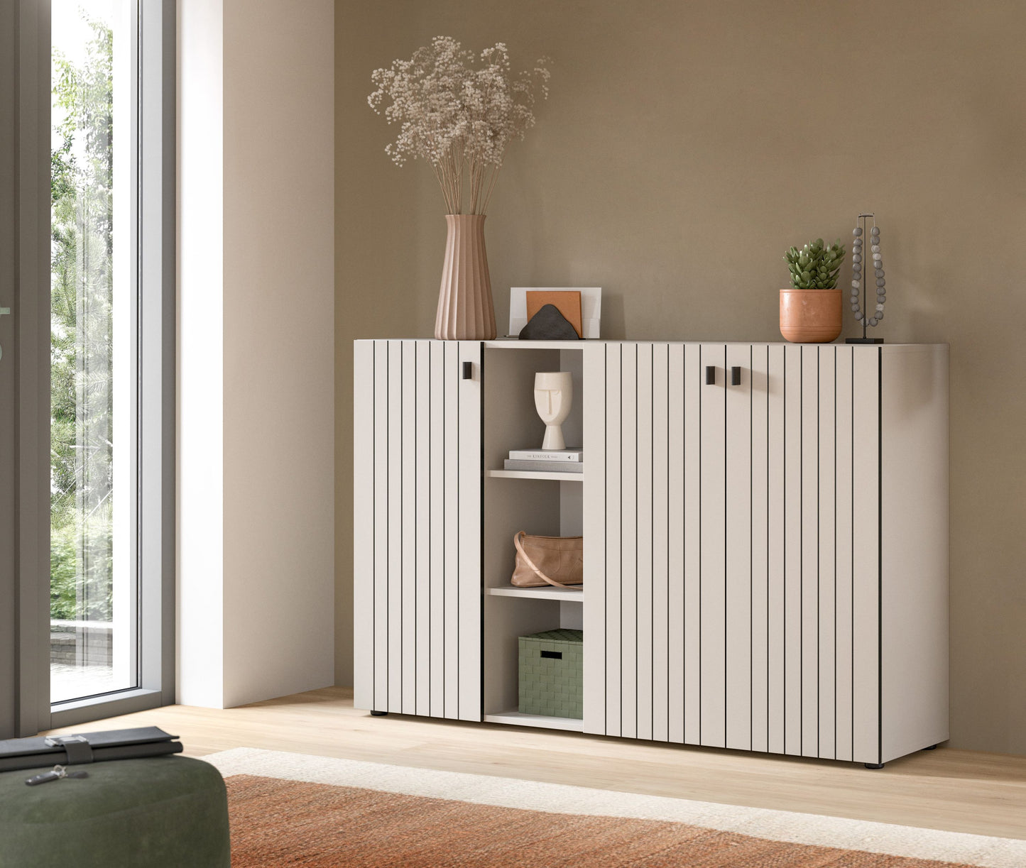 Homes & Jones Garderobenschrank 150 cm breit, Dielenschrank, Flurmöbel