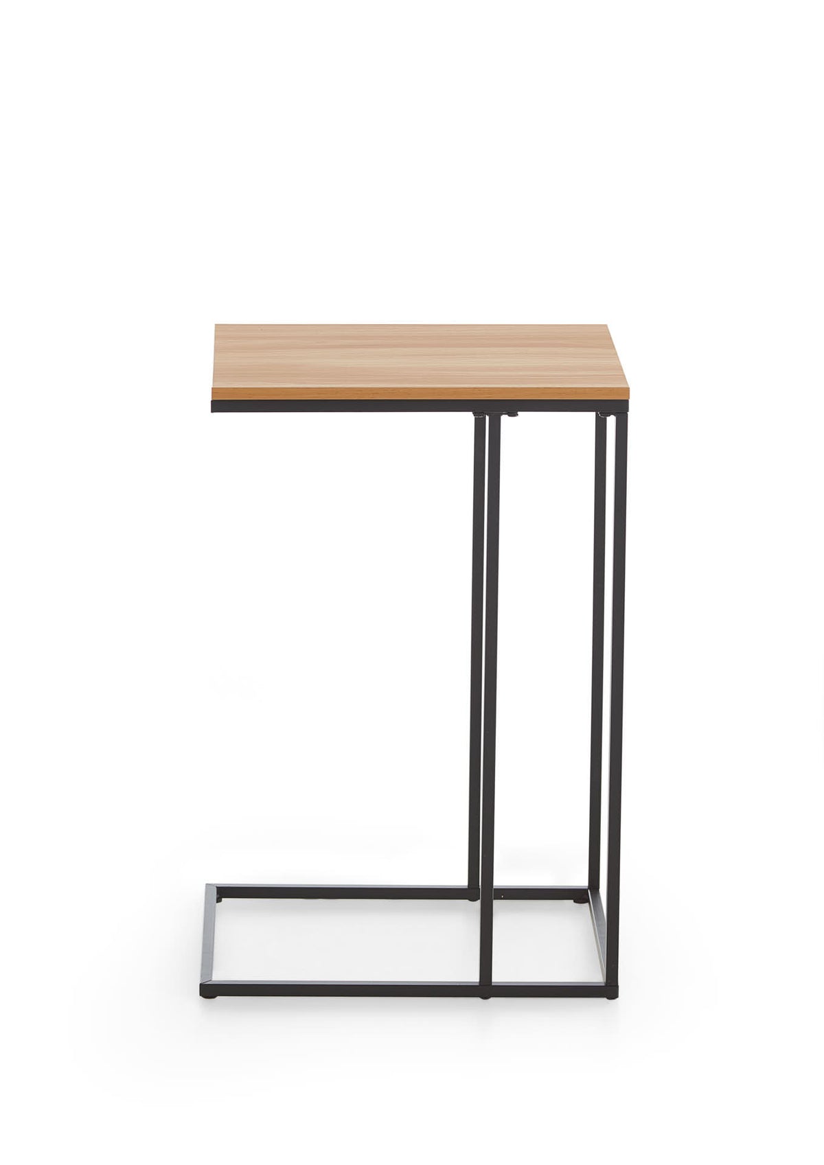 Homes & Jones Beistelltisch mit Tischplatte & schwarzem Metallgestell