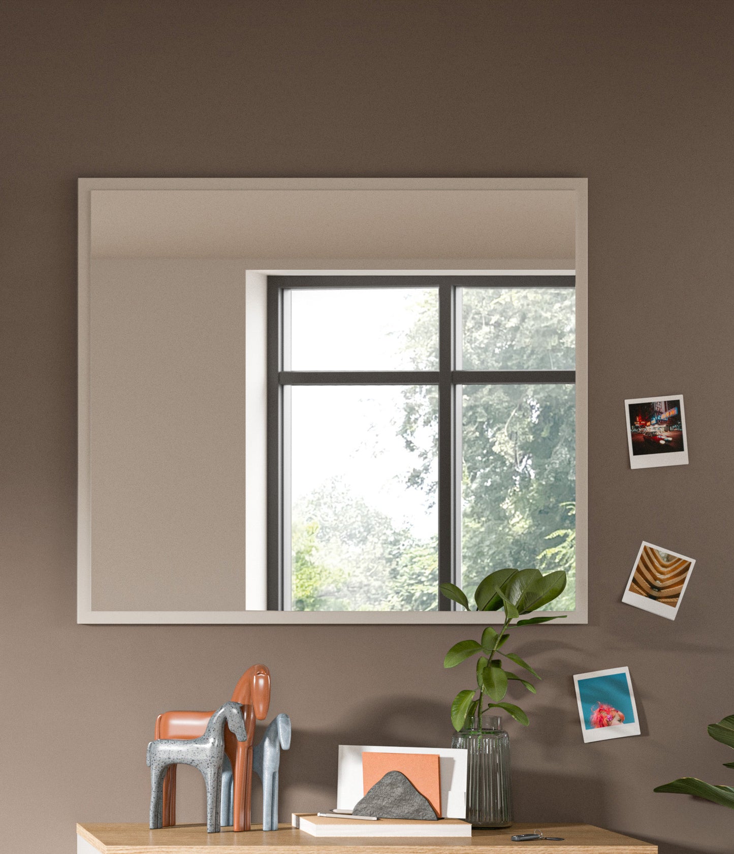 Homes & Jones Spiegel Garderobe 80 cm breit, Dielenmöbel-Flurmöbel