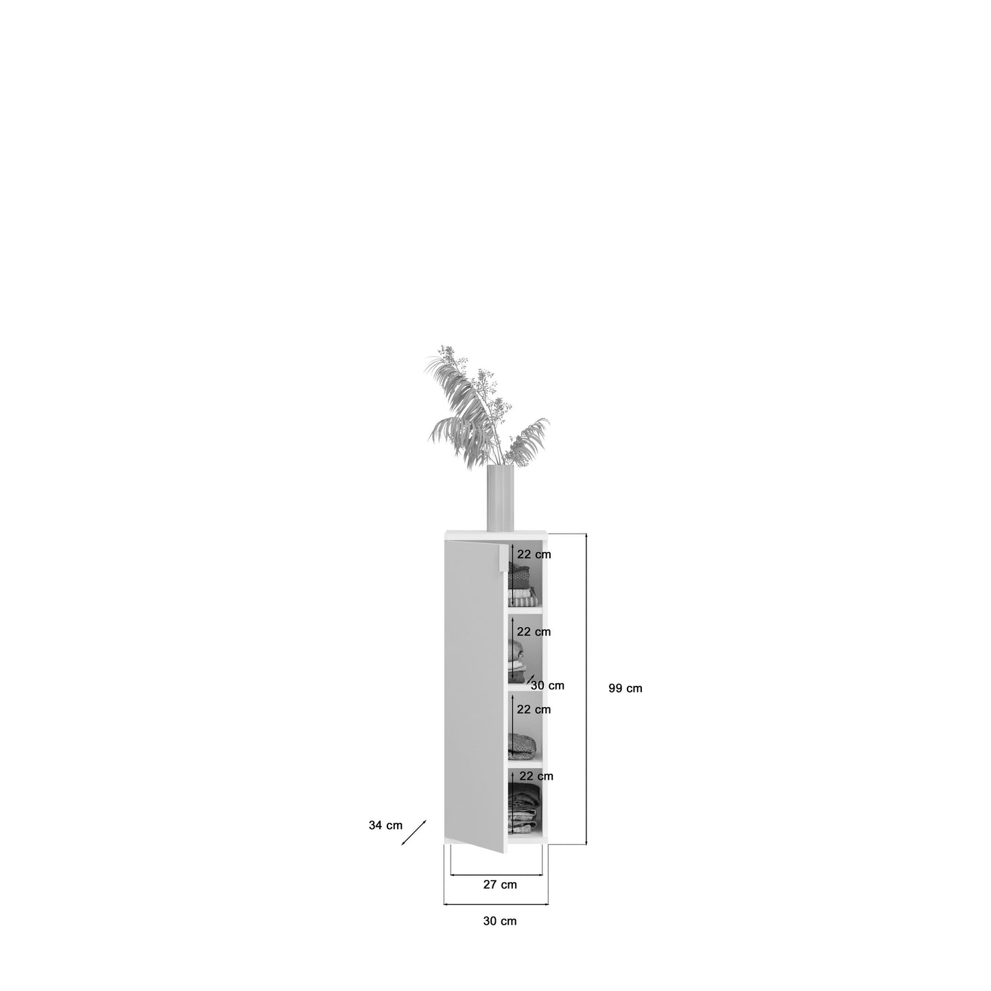 Projet X Meubles modulaires, combinaison 3 pièces, environ 152x99x34 cm