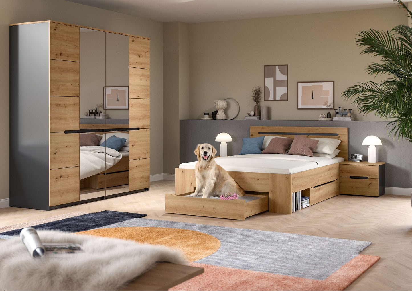 Bedroom Set Sova – Bed 140x200 Complete Set
