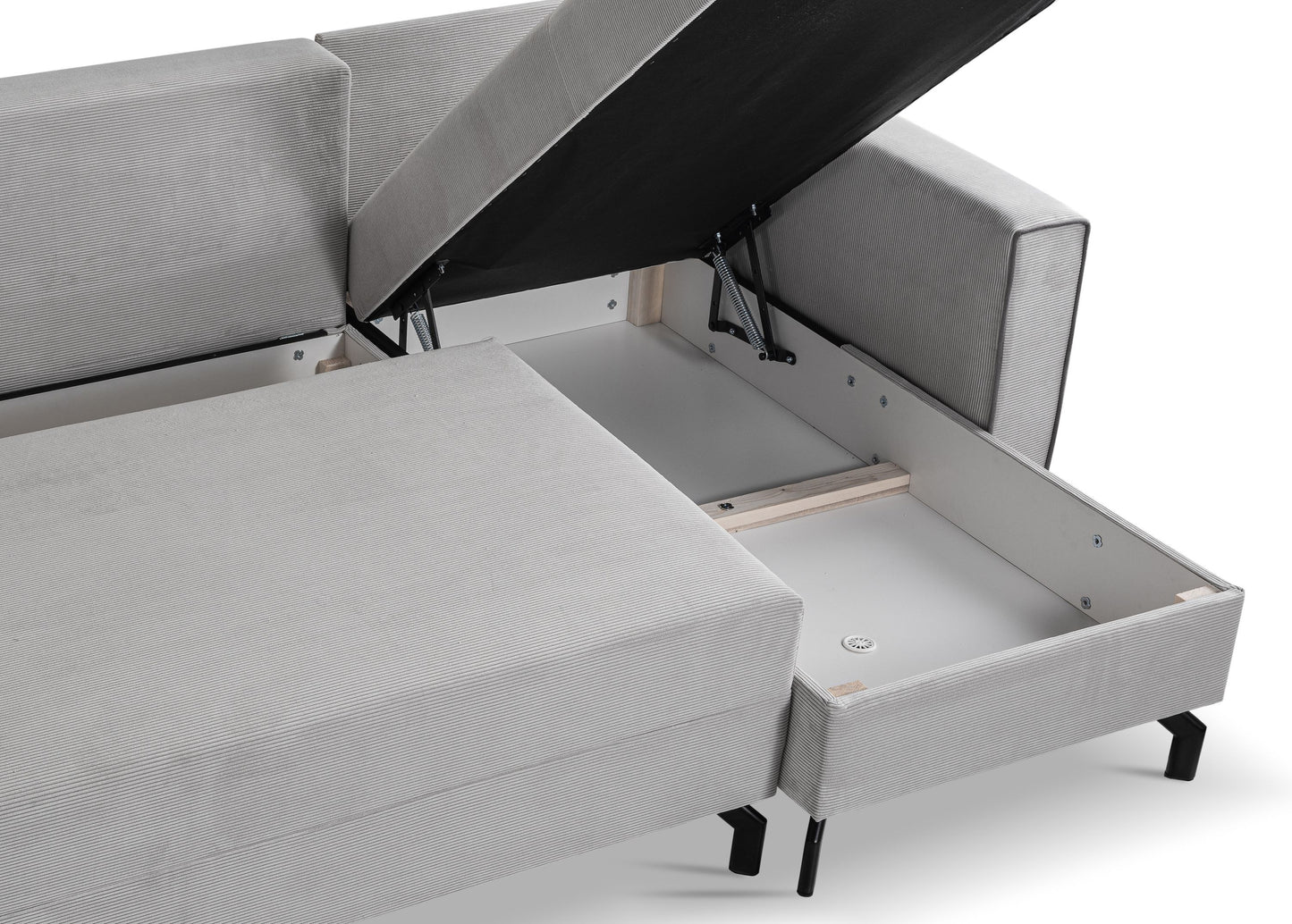 Canapé-lit Marti – Canapé moderne en velours côtelé avec fonction couchage