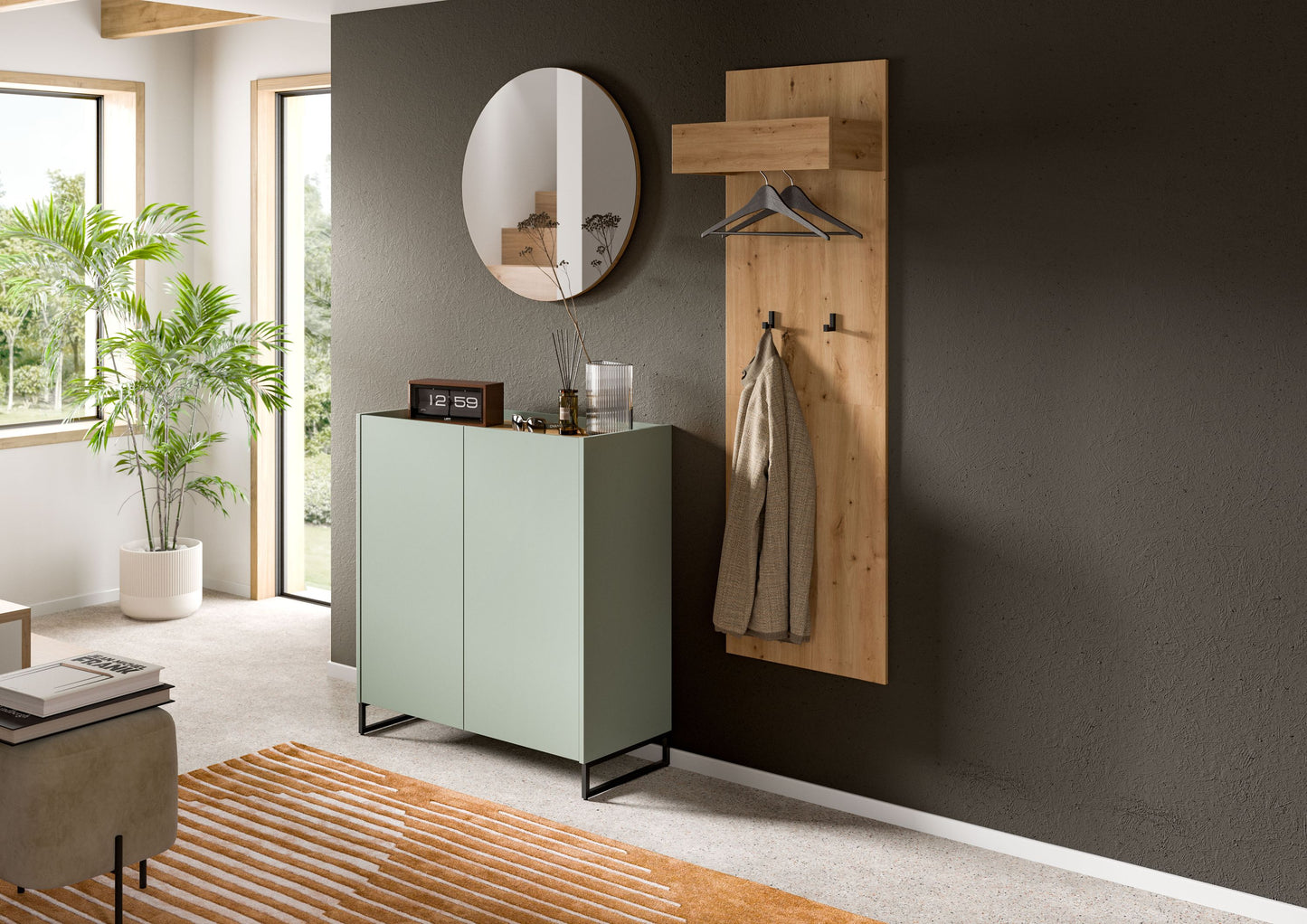 Homes & Jones Garderobe 3-tlg., Garderobenset, Dielenmöbel-Flurmöbel