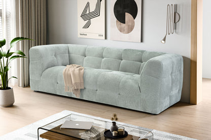 Homes & Jones Sofa 2,5-Sitzer Modernes Polstersofa m. Stoffbezug in Flachgewebe