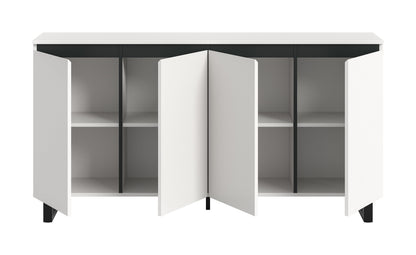 Buffet TOMASA (L/H/P : env. 160/84/36 cm) en imitation Chêne Evoke/imitation Chêne Evoke
