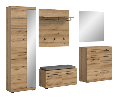 Homes & Jones Garderobe 5-tlg., Garderobenkomplettset, Dielenmöbel-Flurmöbel