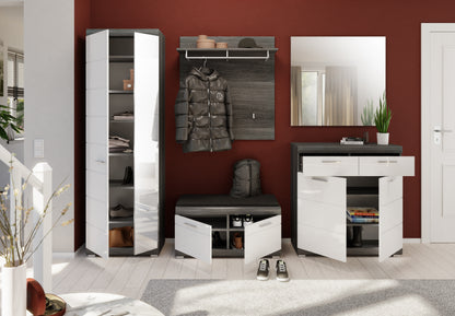 Miroir SCOUT (L/H/P : env. 90/87/2 cm) en décor chêne Evoke/décor chêne Evoke