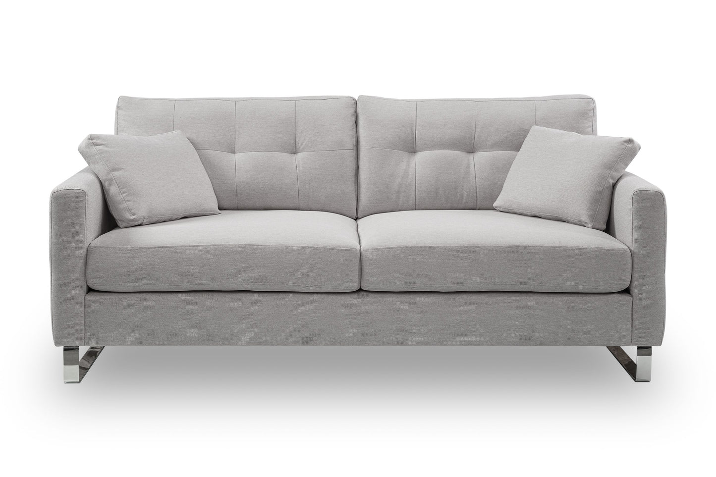 Homes & Jones Sofa 2,5-Sitzer, Modernes Sofa mit Stoffbezug in Flachgewebe
