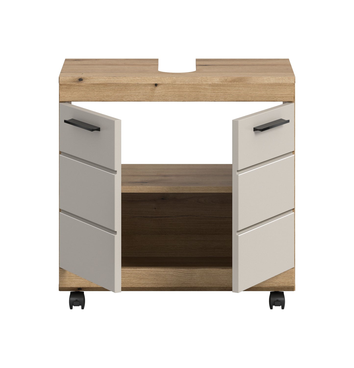 Homes & Jones Waschbeckenunterschrank auf Rollen, Schrank easy to handle