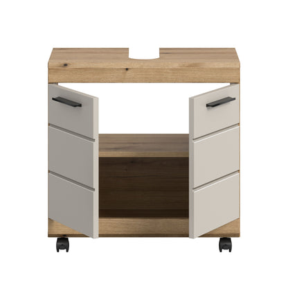 Homes & Jones Waschbeckenunterschrank auf Rollen, Schrank easy to handle