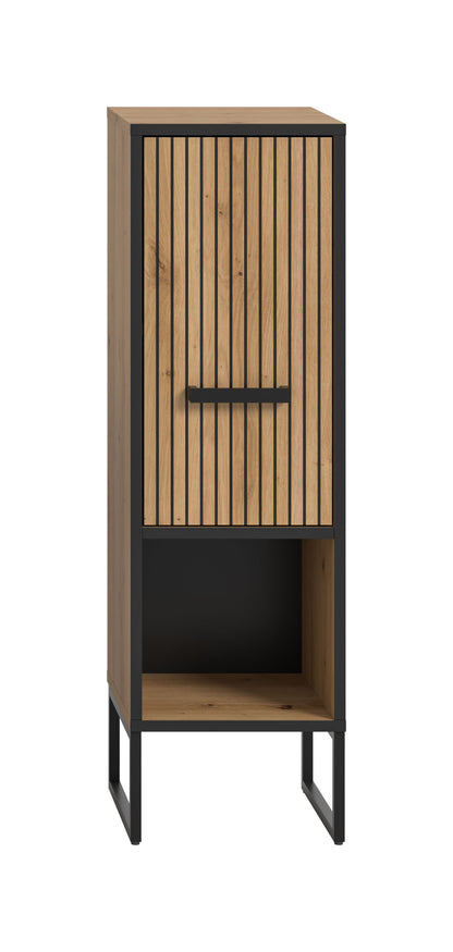 Tall cabinet BAGNO (W/H/D: approx. 30/101/32 cm) in Artisan Oak replica/Artisan Oak replica