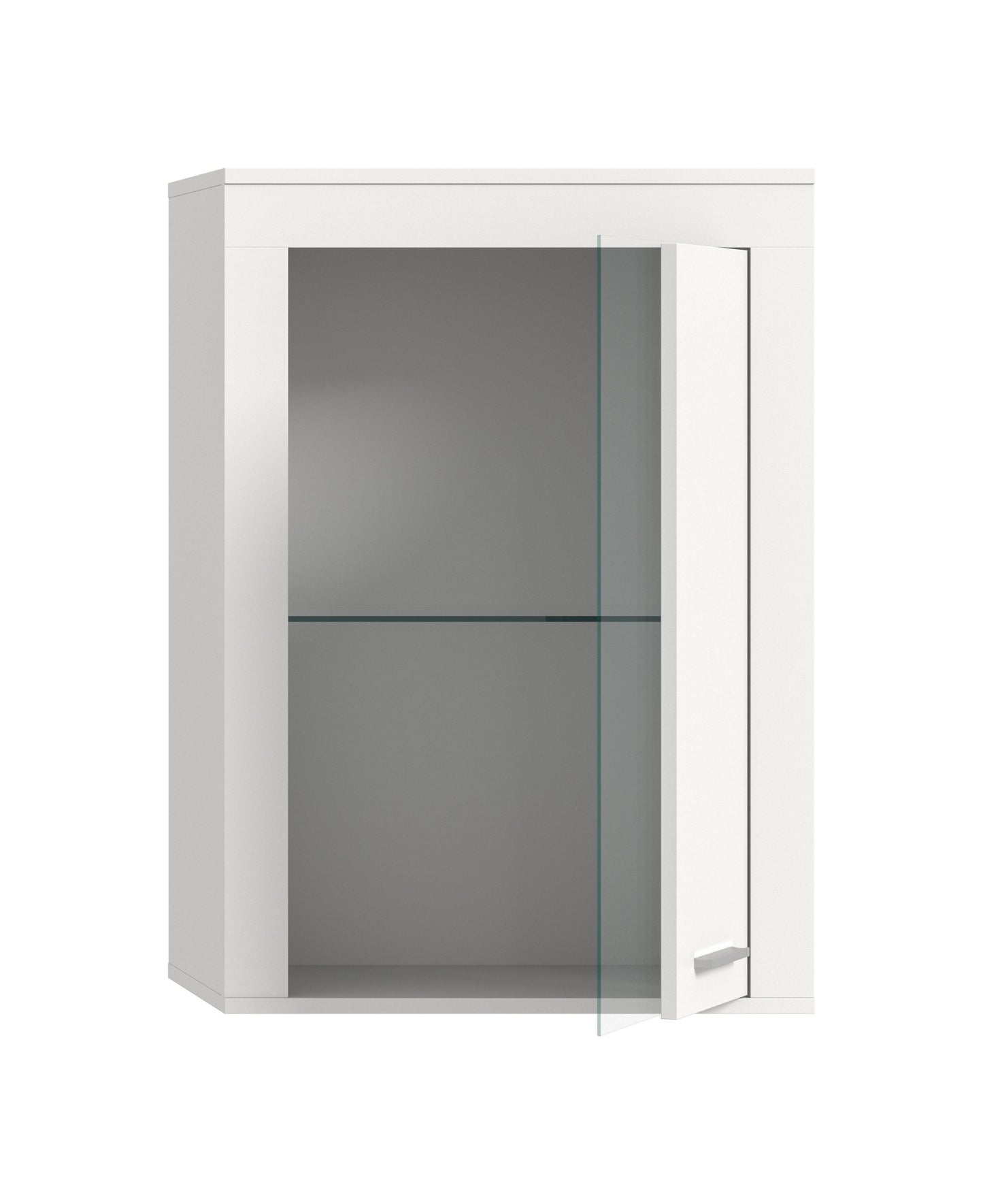 Vitrine JAM (L/H/P : env. 60/86/35 cm) en imitation chêne Wotan/gris