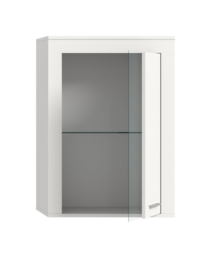 Vitrine JAM (L/H/P : env. 60/86/35 cm) en imitation chêne Wotan/gris