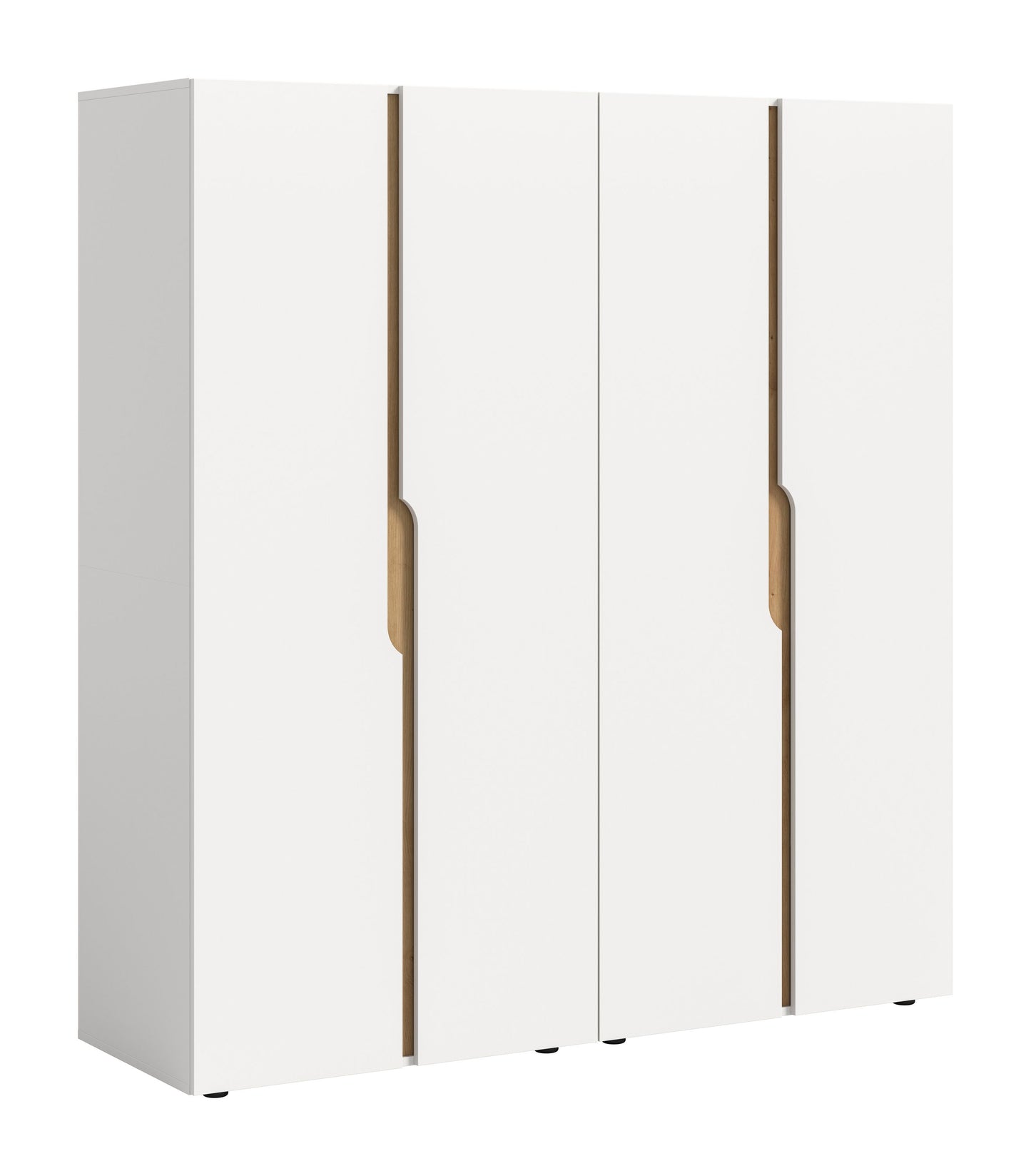 Wardrobe combination ANGA (W/H/D: approx. 160/180/51 cm) in anthracite/Artisan oak replica