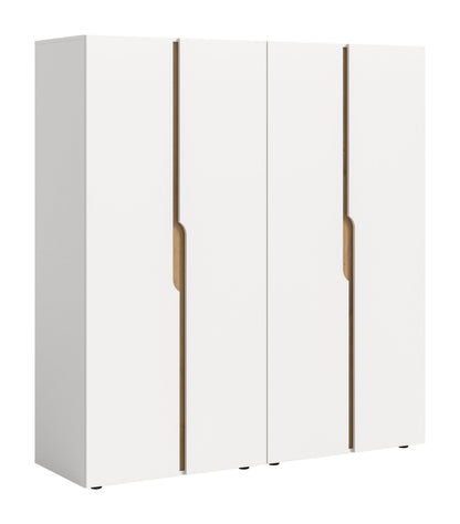 Wardrobe combination ANGA (W/H/D: approx. 160/180/51 cm) in anthracite/Artisan oak replica