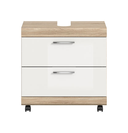 Homes & Jones Waschbeckenunterschrank auf Rollen, Schrank easy to handle