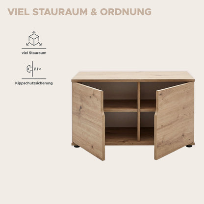 Keno Sitzbank (B/H/T: 80x44x37 cm) in Artisan Eiche Nachbildung