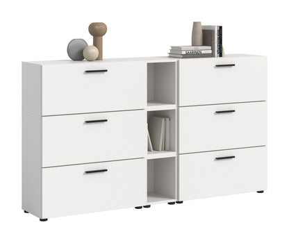 Homes & Jones Wohnwand 3-tlg. TV Möbel Modular Lowboard, Wohnzimmerschrank