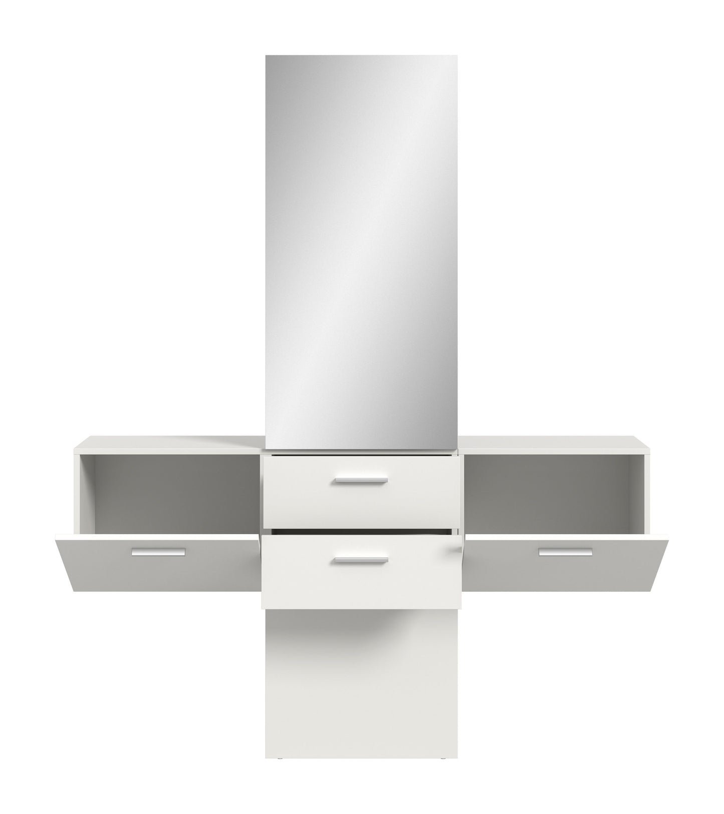 Ensemble de penderie VAGA (L/H/P : env. 156/190/36 cm) en blanc/blanc