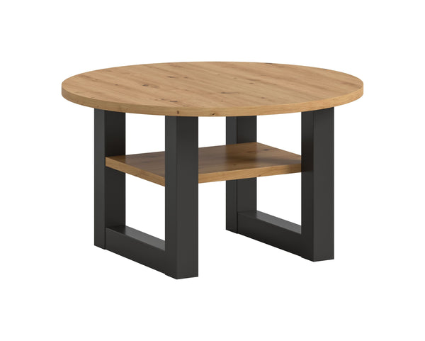 Table basse SEATTLE (L/H/P : env. 75/42/75 cm) en imitation Chêne Artisan/imitation Chêne Artisan