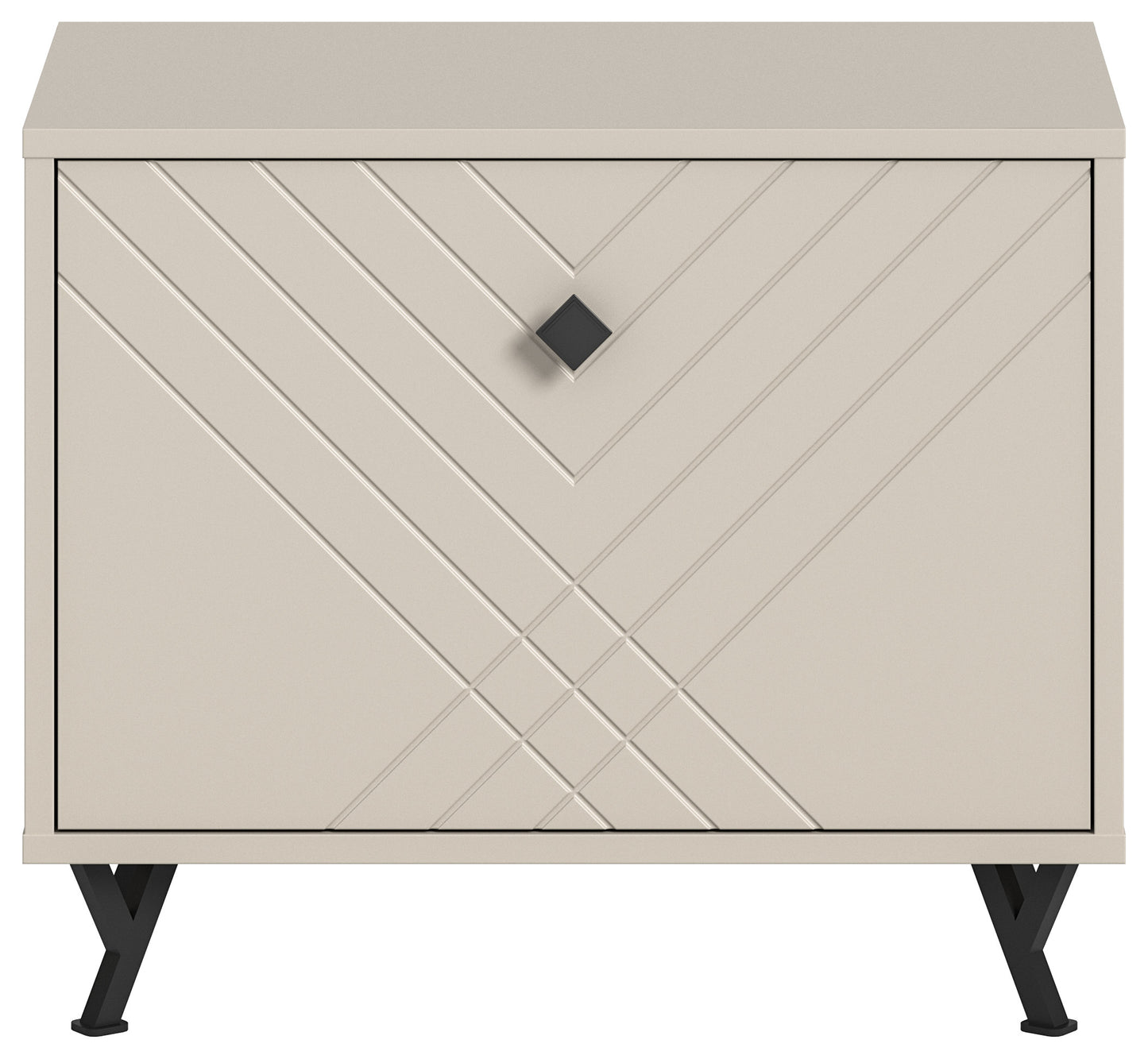 Banc NOTES (L/H/P : env. 60/50/35 cm) en beige sable/beige sable mat