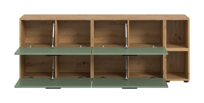 Homes & Jones Wohnwand 2-tlg. TV Möbel Modular Lowboard, Wohnzimmerschrank
