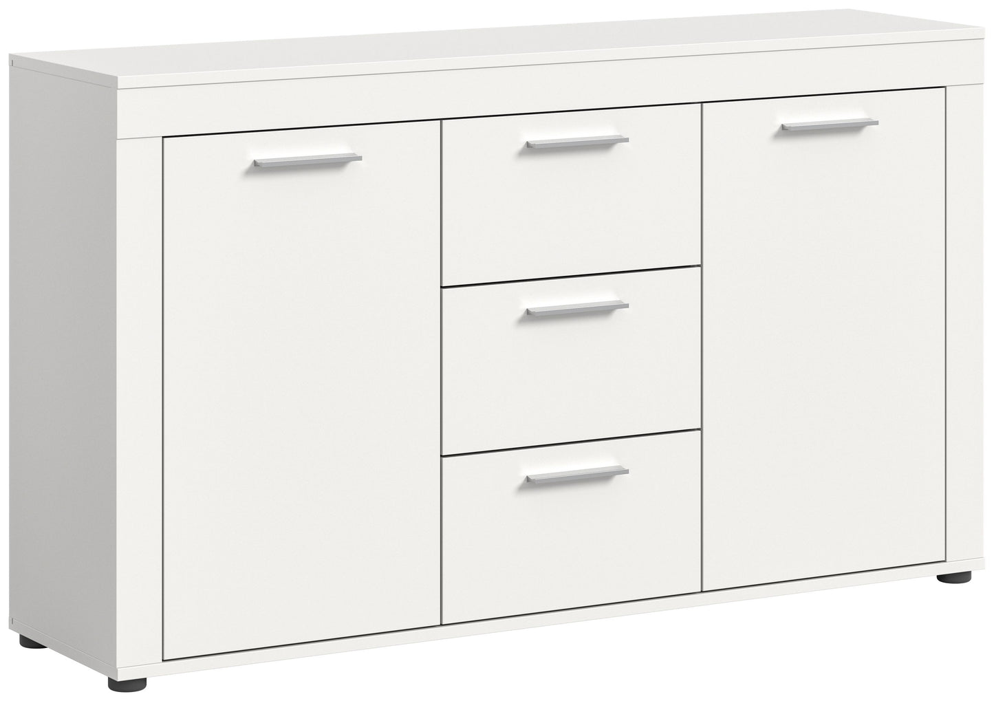 Homes & Jones Sideboard 125 cm breit mit 3 Schubladen, Mehrzweckschrank