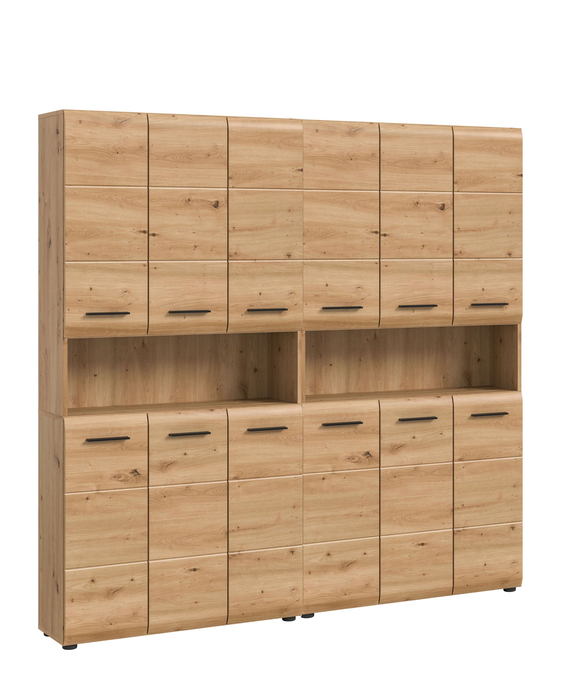 Badmöbelset von Homes & Jones, 2-tlg., Holzoptik mit Schubfächern und Türen