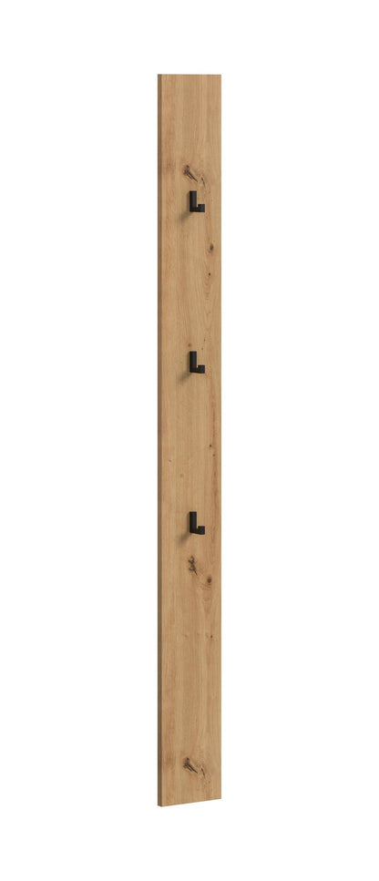 Coat Rack Panel DRIVE (W/H/D: approx. 16/160/6 cm) in Artisan Oak finish/Artisan Oak finish