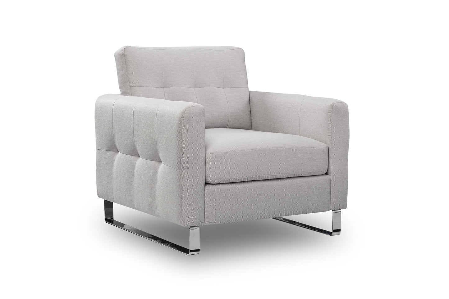 Fauteuil Hera – Fauteuil rembourré moderne avec revêtement en tissu plat