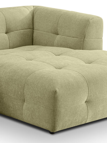 Canapé Tenso – Canapé d'angle élégant – Garnissage en mousse à froid et revêtement en tissu plat doux