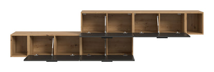 Homes & Jones Wohnwand 2-tlg. TV Möbel Modular Lowboard, Wohnzimmerschrank