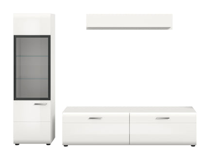 Homes & Jones Wohnwand 3-tlg., TV Möbel Anbauwand, TV bis 70 Zoll geeignet