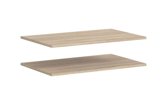 Set of 2 shelves ACCESSORIES (W/H/D: approx. 77/2/48 cm) in Sonoma Oak finish/--