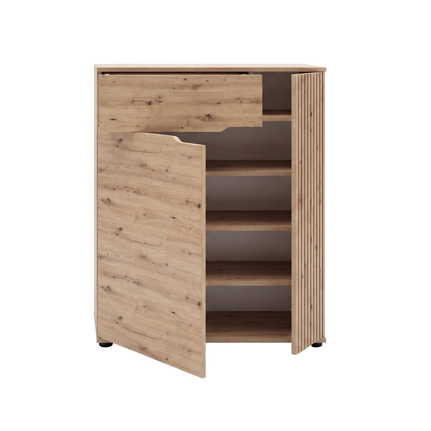 Keno Schuhkommode (B/H/T: 80x98x37 cm) in Artisan Eiche Nachbildung