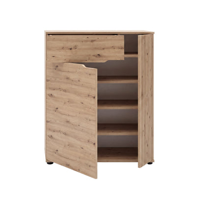 Keno Schuhkommode (B/H/T: 80x98x37 cm) in Artisan Eiche Nachbildung