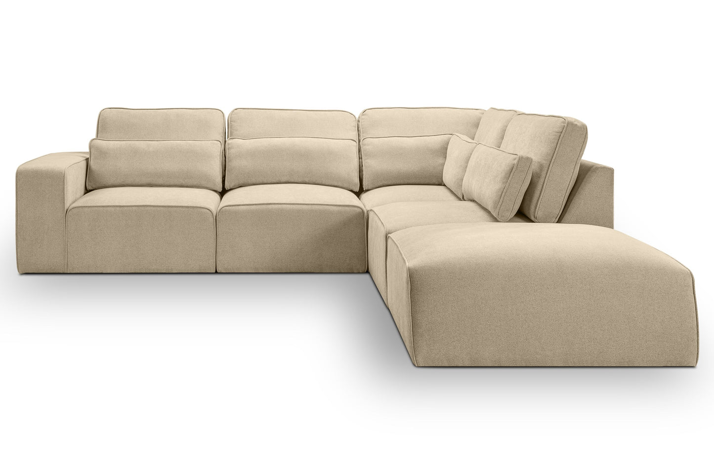 Ecksofa Lux – Modulare Wohnlandschaft mit Ottomane
