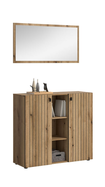 Garderoben-Set STATION (B/H/T: ca. 106/192/37 cm) in Evoke Oak Nachbildung/Evoke Oak Nachbildung