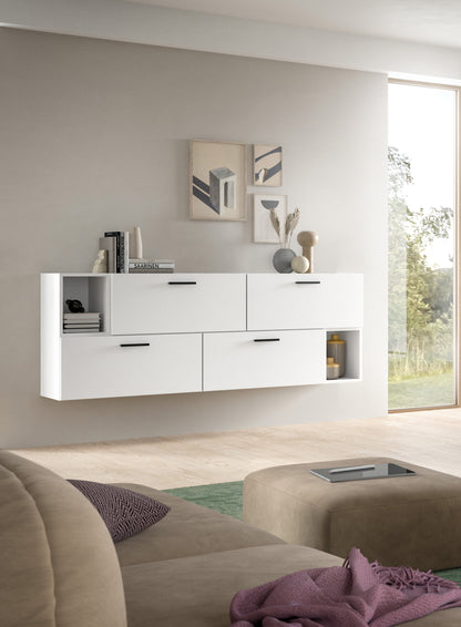 Homes & Jones Wohnwand 2-tlg. TV Möbel Modular Lowboard, Wohnzimmerschrank
