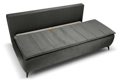 Canapé convertible Sendi – Luxueux canapé en velours avec fonction couchage