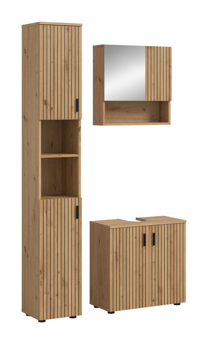 MONE bathroom set (W/H/D: approx. 105/192/30 cm) in cashmere/cashmere