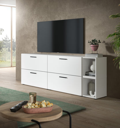 Homes & Jones Wohnwand 2-tlg. TV Möbel Modular Lowboard, Wohnzimmerschrank