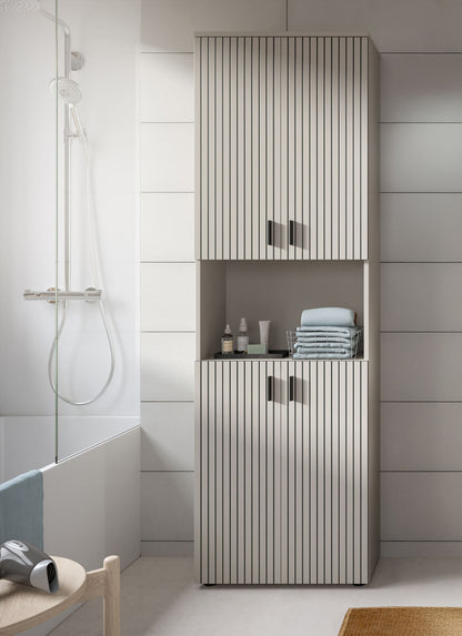 Meuble de salle de bain MONE (l/h/p : env. 60/192/30 cm) en cachemire/cachemire