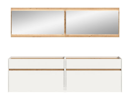 Homes & Jones Garderobe 4-tlg. inkl. Beleuchtung, Dielenmöbel-Flurmöbel
