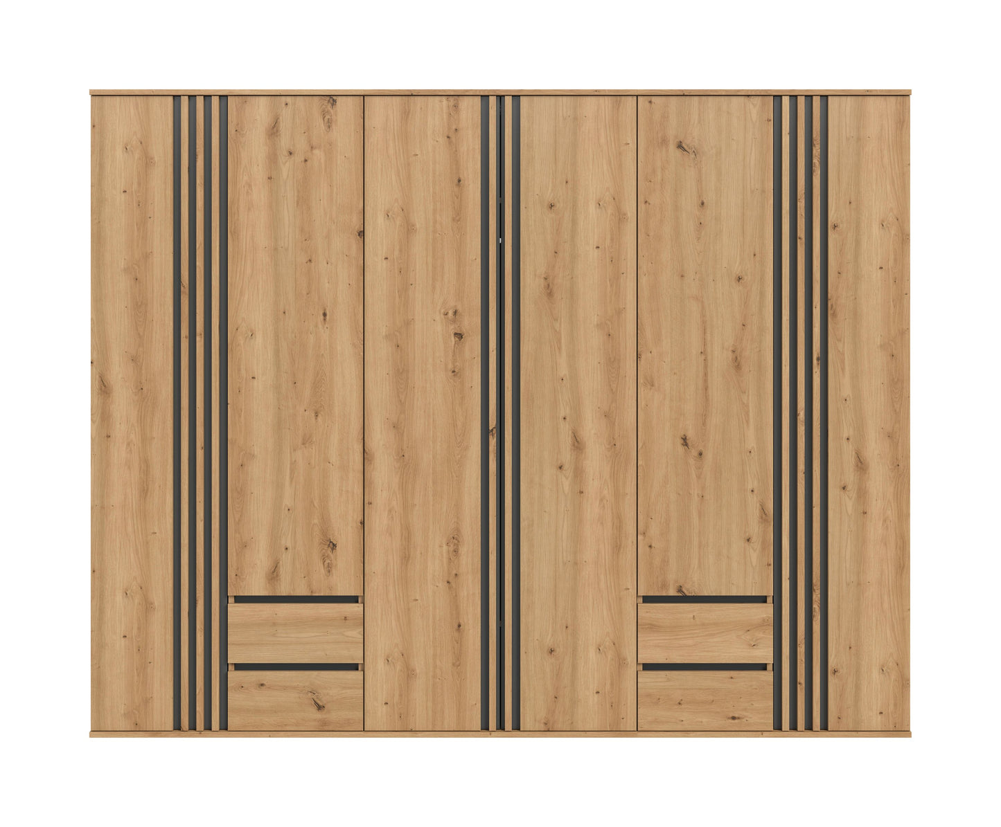 Homes & Jones Kleiderschrank 3-tlg., Schlafzimmerschrank 3x je 80 cm breit, 240 cm