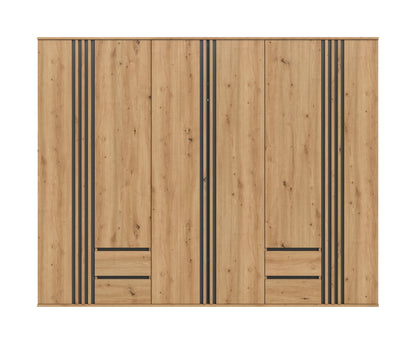 Homes & Jones Kleiderschrank 3-tlg., Schlafzimmerschrank 3x je 80 cm breit, 240 cm