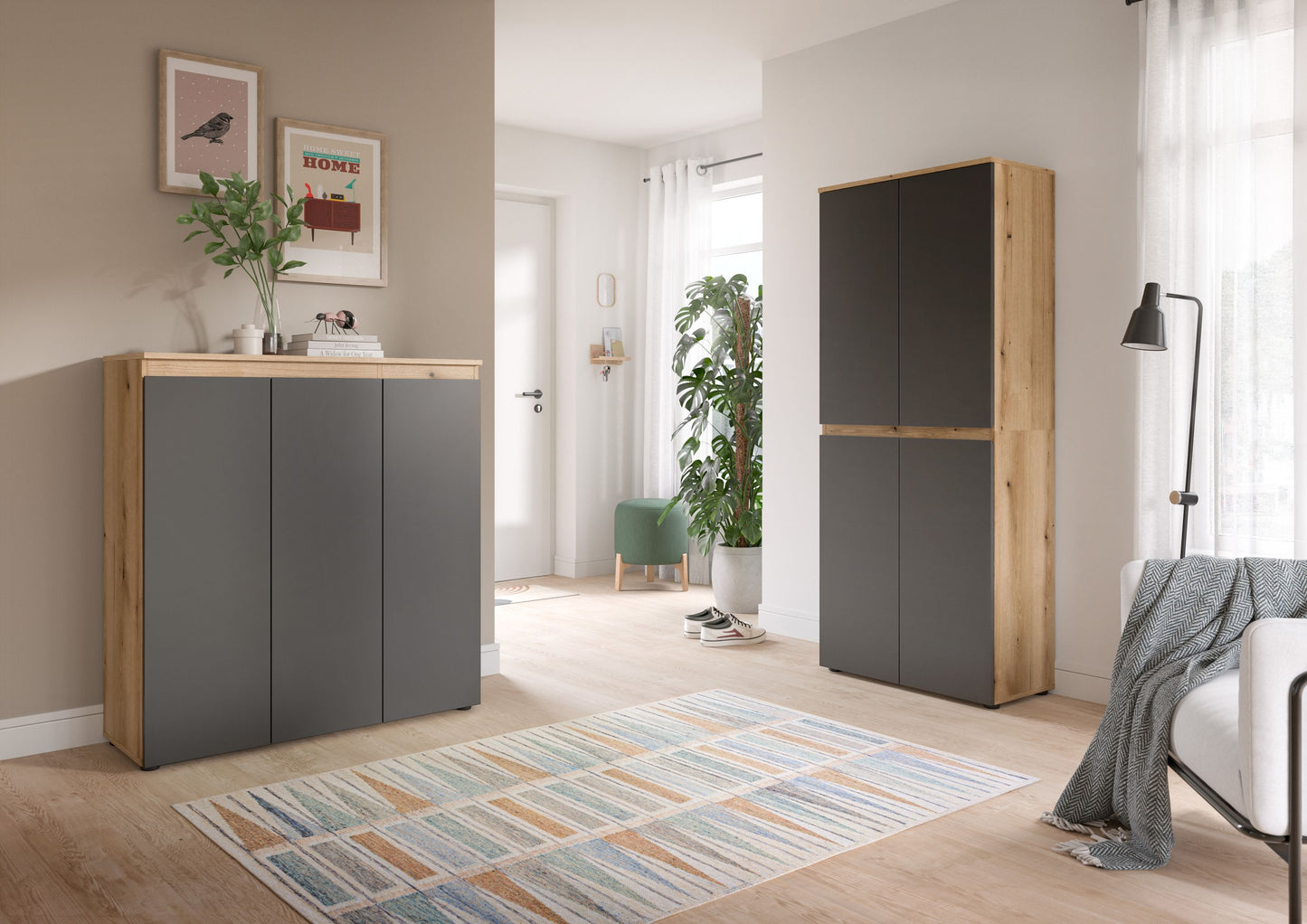 Homes & Jones Universalschrank 2-tlg., Mehrzweckschrank, Breite Gesamt 190 cm