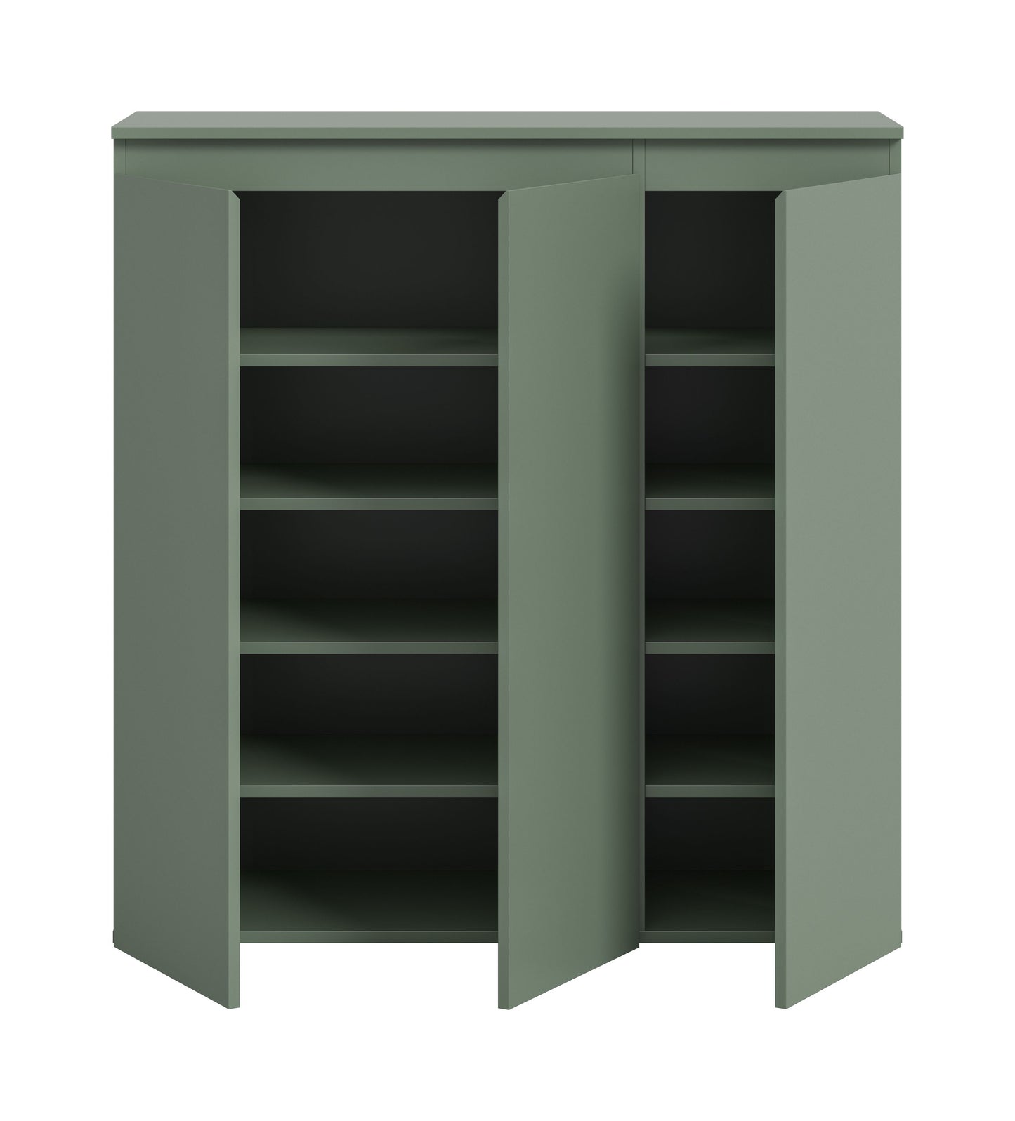 Meuble universel SCARPA (L/H/P : env. 105/111/37 cm) en vert fumée/vert fumée