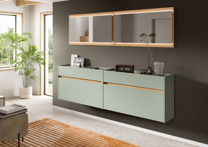 Homes & Jones Garderobe 4-tlg. inkl. Beleuchtung, Dielenmöbel-Flurmöbel